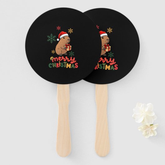 MERRY CHRISTMAS HANDWAAIER (Voorkant en achterkant)