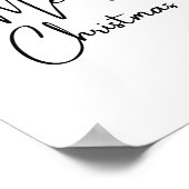 Merry Christmas Handwriting Font Poster (Hoek)
