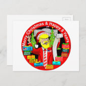 Merry Christmas & Happy 8 Years Feestdagenkaart (Voorkant / Achterkant)