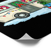 Merry Christmas Happy Camper Fun Camping Life Fami Poster (Hoek)