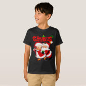 Merry Christmas - Happy Cute Mrs Claus And Mr Clau T-shirt (Voorkant volledig)