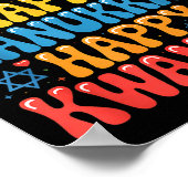 Merry Christmas Happy Hanukkah Kwanzaa Quote Poster (Hoek)