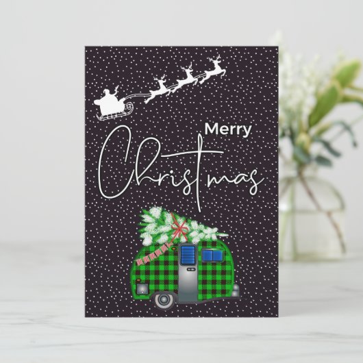 MERRY CHRISTMAS | Happy Holiday MCM Camper (Staand voorkant)