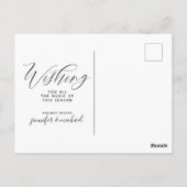 MERRY CHRISTMAS | Happy Holiday MCM Camper Briefkaart (Achterkant)