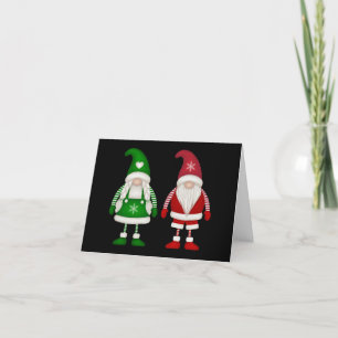 MERRY CHRISTMAS Happy Holiday Snowflake Gnomen Feestdagen Kaart