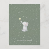Merry Christmas Happy Holidays Elephant Card Briefkaart (Voorkant)