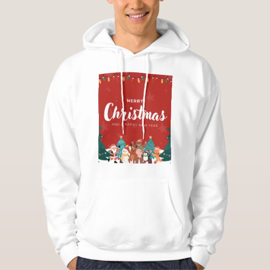 🎄 Merry Christmas & Happy New Year – A Magical Wi Hoodie (Voorkant)