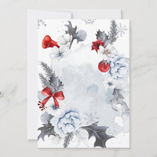 Merry Christmas happy new year card Bedankkaart (Achterkant)