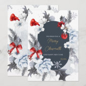 Merry Christmas happy new year card Bedankkaart (Voorkant / Achterkant)