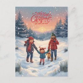 Merry Christmas & Happy New Year Feestdagenkaart