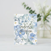 Merry Christmas Happy New Year Holiday Season Briefkaart (Staand voorkant)