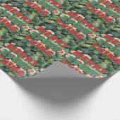 Merry Christmas Happy New Year Holiday Season Cadeaupapier (Hoek)