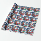 Merry Christmas Happy New Year Holiday Season Cadeaupapier (Uitgerold)