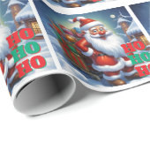 Merry Christmas Happy New Year Holiday Season Cadeaupapier (Rol Hoek)