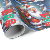 Merry Christmas Happy New Year Holiday Season Cadeaupapier (Rol Hoek)