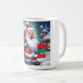 Merry Christmas Happy New Year Holiday Season Koffiemok (Voorkant rechts)