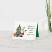 MERRY CHRISTMAS/HAPPY NEW YEAR KAART (Voorkant)