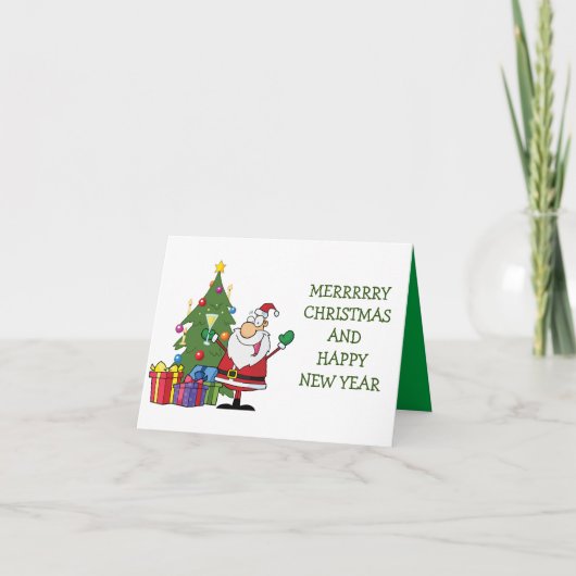 MERRY CHRISTMAS/HAPPY NEW YEAR KAART (Voorkant)