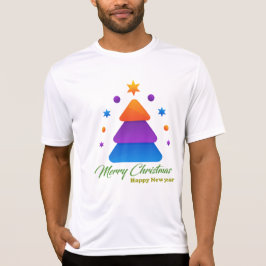 Merry Christmas Happy New Year Men’s Sport-Tek Com T-shirt
