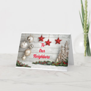 MERRY CHRISTMAS/HAPPY NIEUW JAAR *BUURLANDEN* FEESTDAGEN KAART