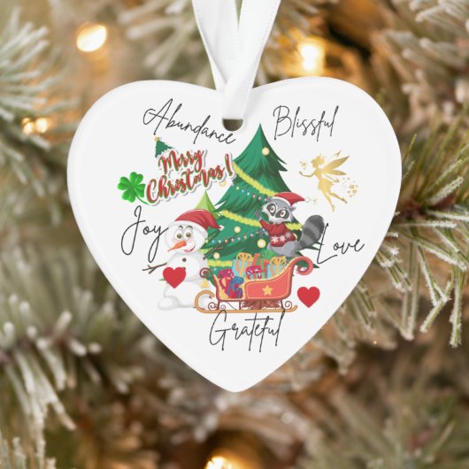Merry Christmas Heart Ornament | Joy&Love Design (Boom)