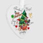 Merry Christmas Heart Ornament | Joy&Love Design (voorkant)