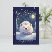 Merry Christmas | Hedgehog  (Staand voorkant)