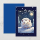 Merry Christmas | Hedgehog  (Voorkant / Achterkant)