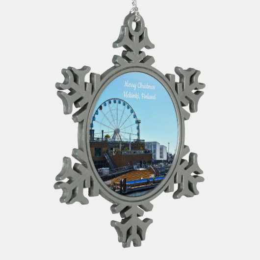 Merry Christmas Helsinki, Finland ornament (Links)