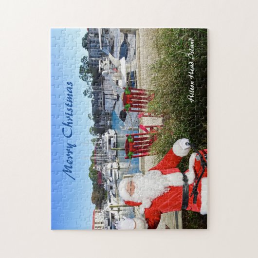 Merry Christmas Hilton Head Island Harbour Town Legpuzzel (Verticaal)