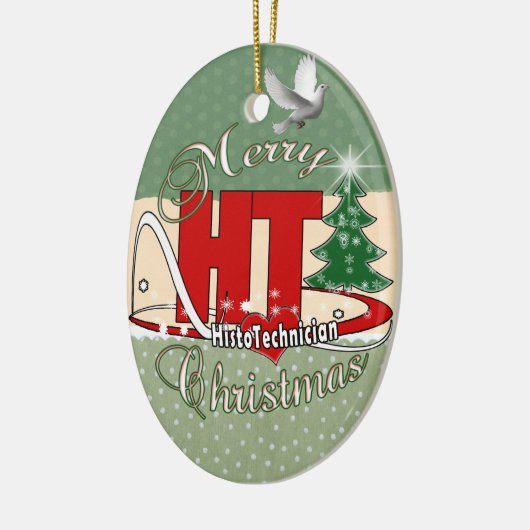 MERRY CHRISTMAS HISTOTECHNISCH KERAMISCH ORNAMENT (Links)