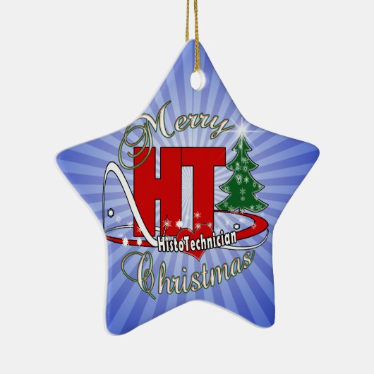 MERRY CHRISTMAS HISTOTECHNISCH KERAMISCH ORNAMENT (Rechts)