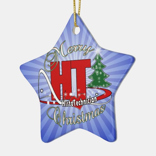 MERRY CHRISTMAS HISTOTECHNISCH KERAMISCH ORNAMENT (Links)