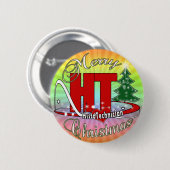 MERRY CHRISTMAS HISTOTECHNISCH RONDE BUTTON 5,7 CM (Voorkant /achterkant)