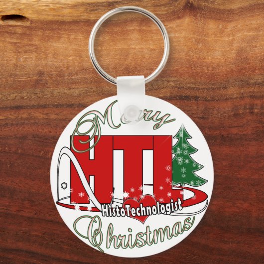 MERRY CHRISTMAS HISTOTECHNOLOGIST SLEUTELHANGER (Voorkant)