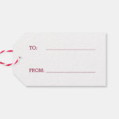 Merry Christmas Holiday Custom Gift Labels Cadeaulabel (Achterkant Horizontaal)