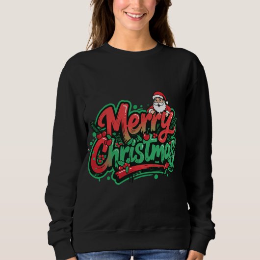 Merry Christmas Holiday Design Trui (Voorkant)