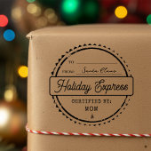 Merry Christmas Holiday Express Mail To From Rubberstempel
