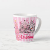 Merry Christmas  holiday gift Latte Mok (Rechterhoek)