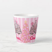 Merry Christmas  holiday gift Latte Mok (Voorkant)