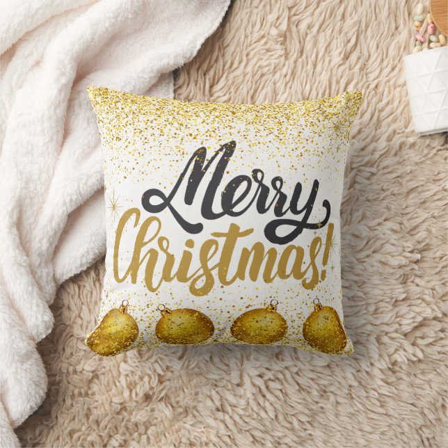 Merry Christmas Holiday Party Glitter Kussen (Deken)