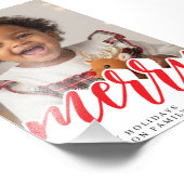 Merry Christmas Holiday Photo Foto Afdruk (Hoek)