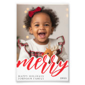 Merry Christmas Holiday Photo Foto Afdruk (Voorkant)