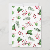 Merry Christmas Holiday Photos Collage Typography Feestdagenkaart (Achterkant)