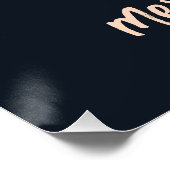 Merry Christmas holiday seasonal art xmas tree  Perfect Poster (Hoek)