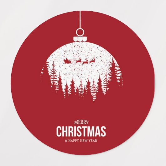 Merry Christmas Holiday Stickers (Design 2)