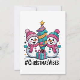 Merry Christmas Holiday Vibes Feestdagenkaart