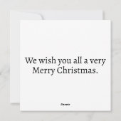 Merry Christmas Holiday Wreath Feestdagenkaart (Achterkant)