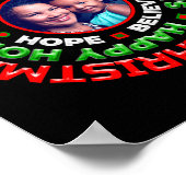Merry Christmas Holidays Family Photo Poster (Hoek)