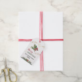 Merry Christmas Holly Berries Cadeau Labels Cadeaulabel (Met Touw)